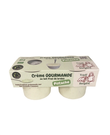 Crème gourmande brebis bio pistache